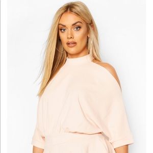 Batwing Sleeve Peplum Top